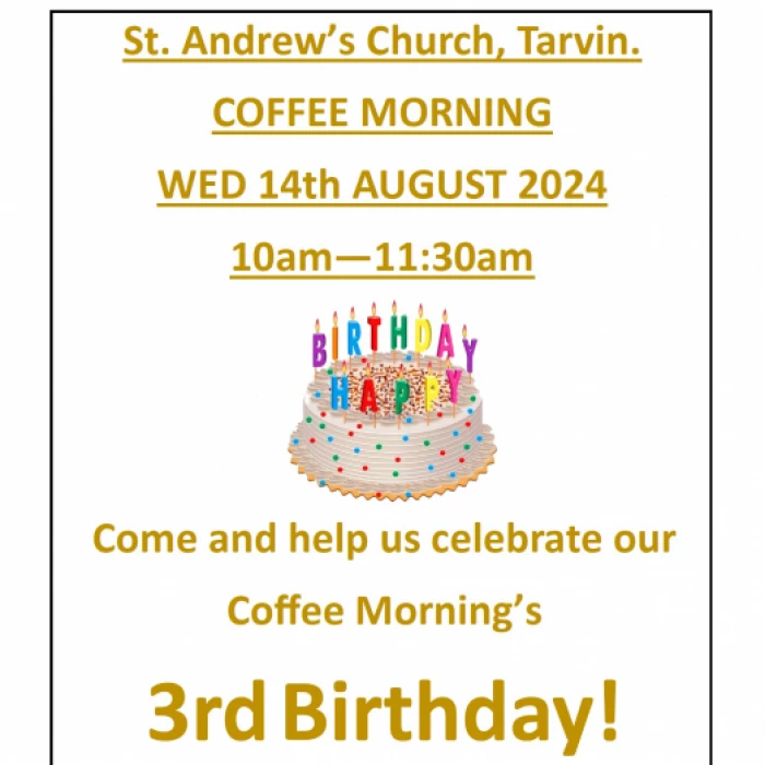 Coffee3rd Birthday Poster 2024