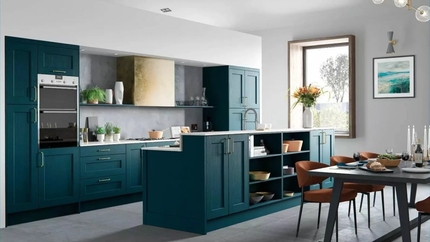 Alku Blue Shaker L-Shaped Open