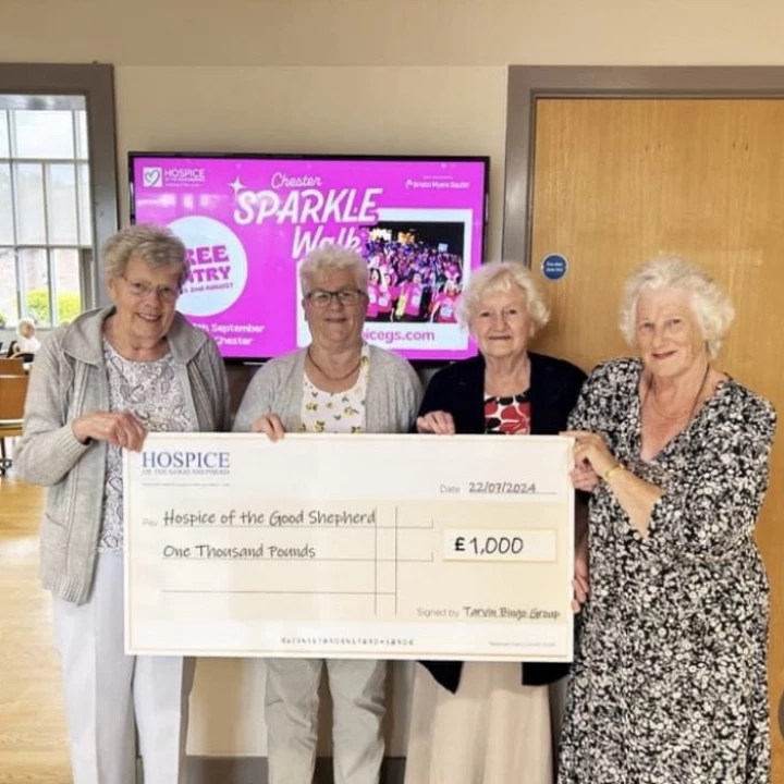 The Ladies From Tarvin Bingo visit Hospice