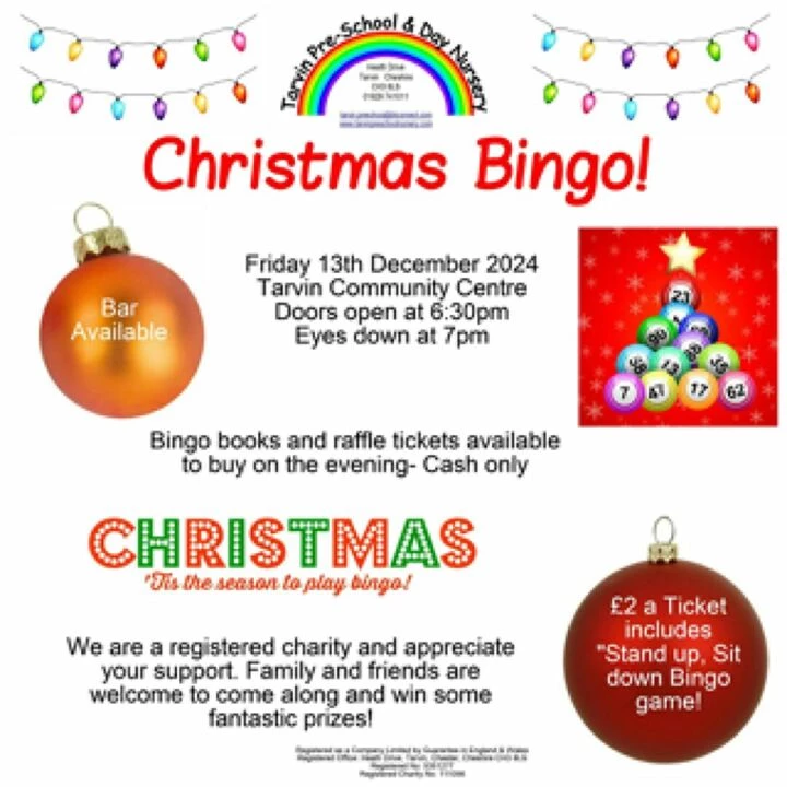 Pre School Christmas Bingo