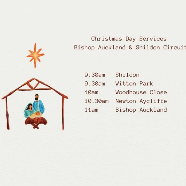 Christmas Day Services 2024  – Bishop Auckland & S