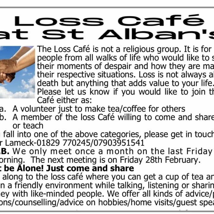 Loss Cafe at St Alban's