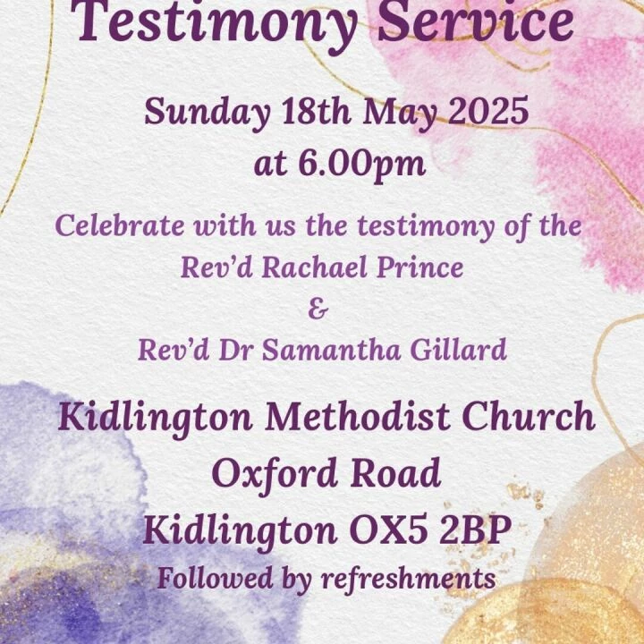 District Ordinands Testimony Service Invitation 20