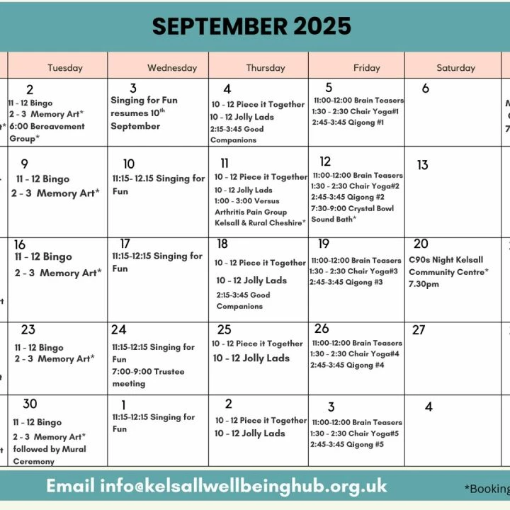 Hub Sept timetable