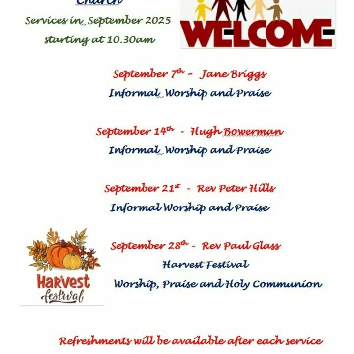 Sept Sunday Services 2025