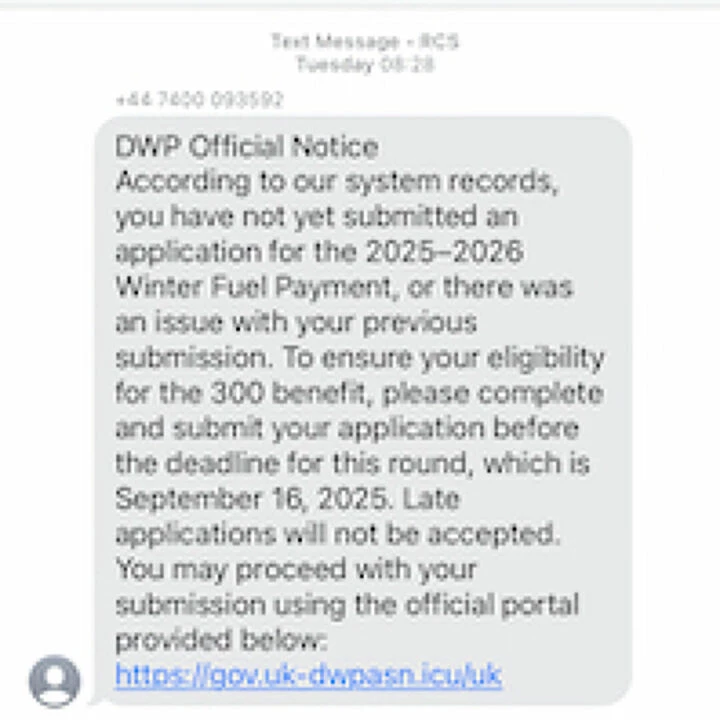 DWP scam