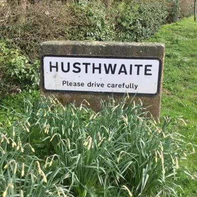 Husthwaite sign