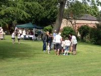 Enjoying the lawn at Dodworth Garden Party