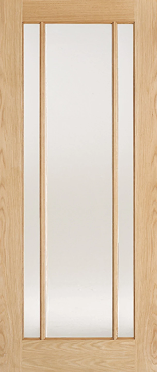Oak Lincoln Glazed 3L Clear Glass