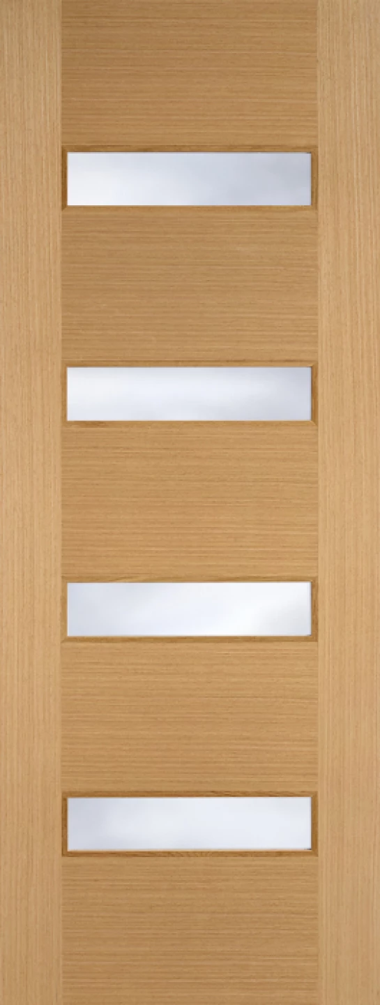 Oak Monaco Glazed 4L Clear