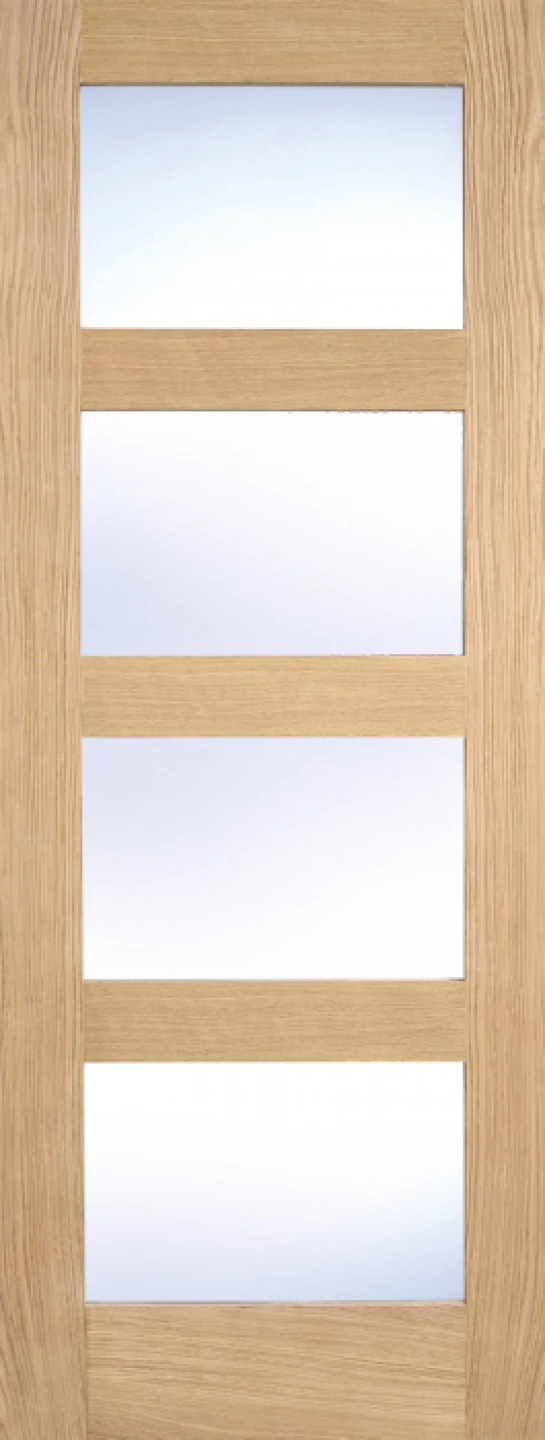 Oak Shaker Glazed 4L Clear Pre Finished