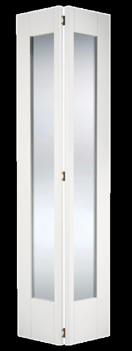 White Shaker Glazed 1L Bi Fold