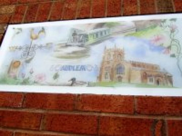 Audlem Toilets – plaque by Jo Halden