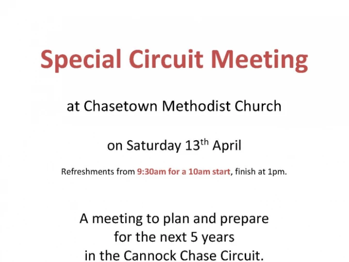 Special Circuit Meeting