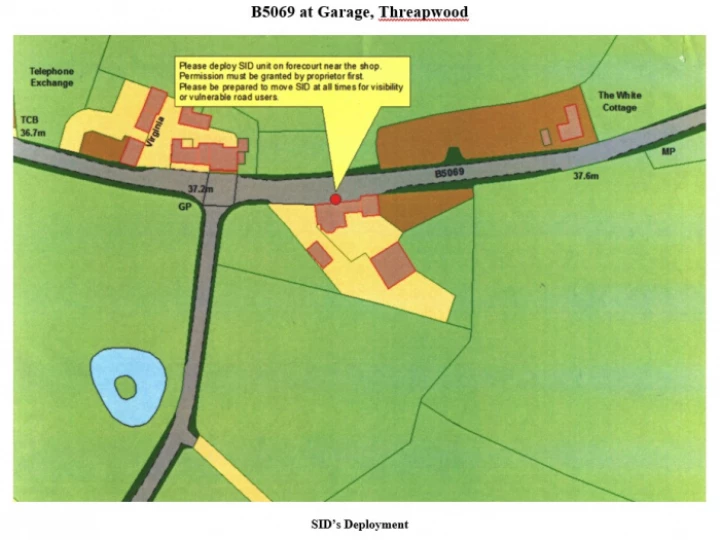 B5069 Outside Threapwood Garag