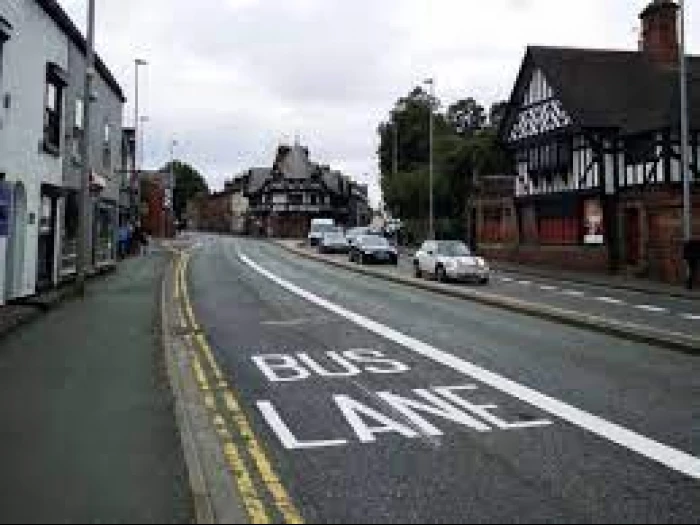 bus lane road lines