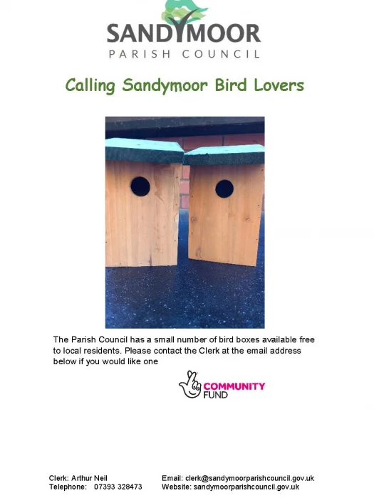 calling sandymoor bird lovers