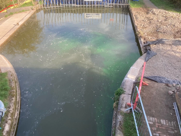 canal refilled with water