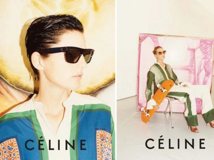 TRIOMPHE 06 SUNGLASSES IN ACETATE - BLACK | CELINE