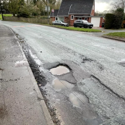 cheshire st pothole