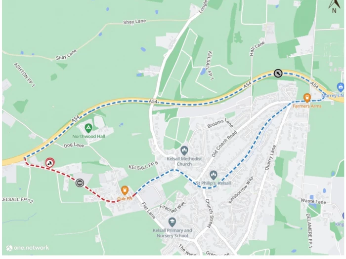 chester raod kelsall diversion 0124