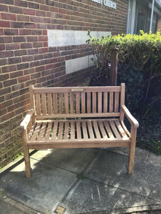 church bench