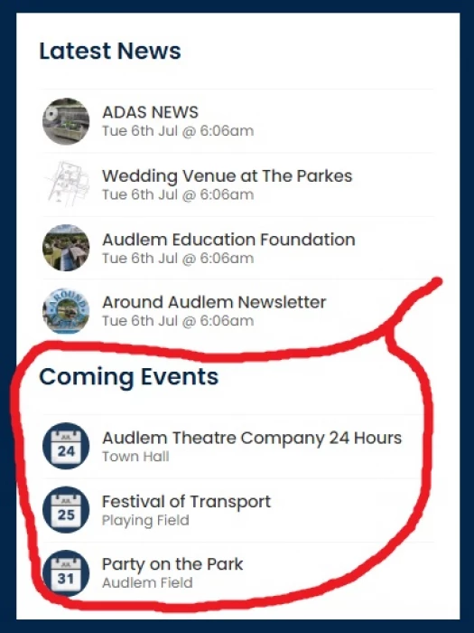 coming events