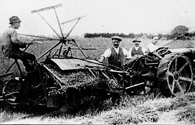 corn-cutting-with-a-binder-and-a-fordson-tractor
