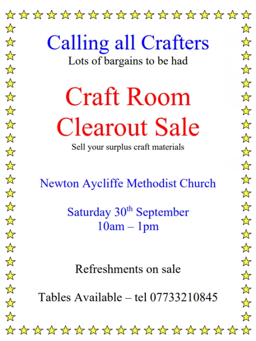 craft event at newton aycliffe