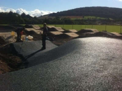 craven arms bmx pump track build