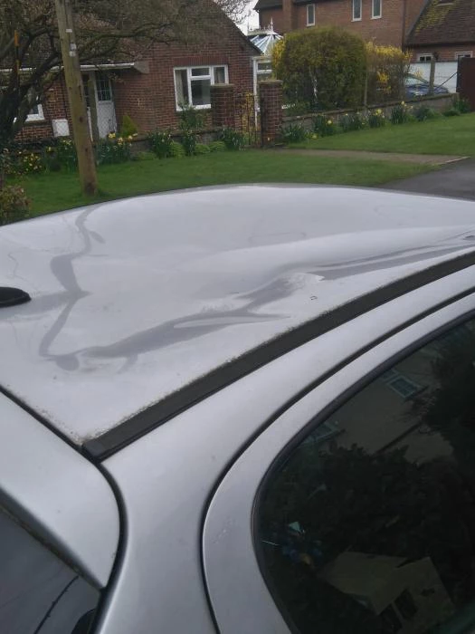 damaged car