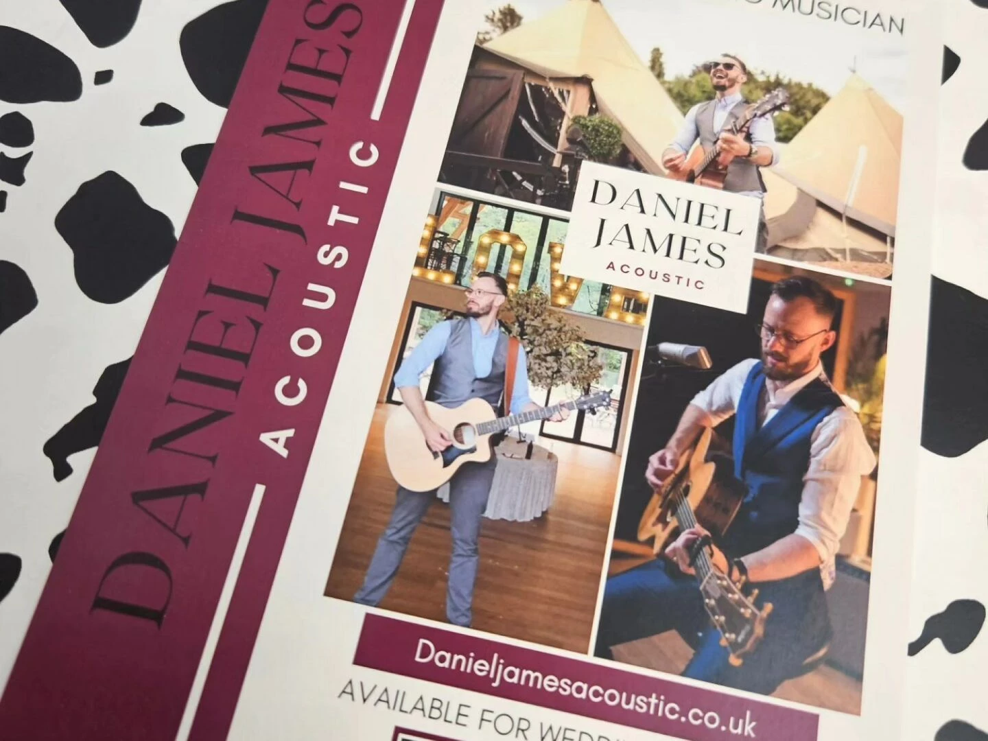 dan james acoustic a5 flyers 170gsm silk