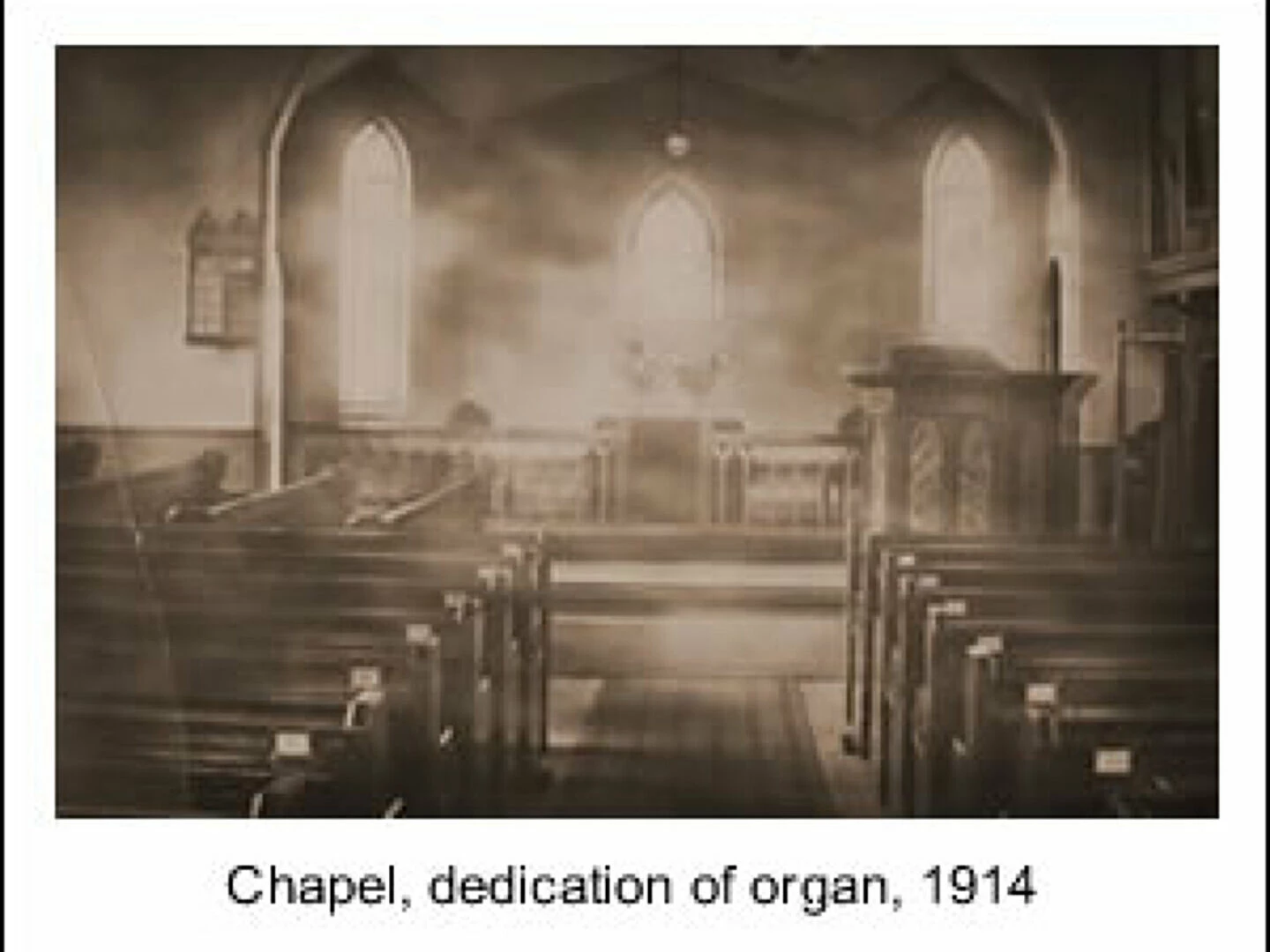 dedicating the new organ 1914