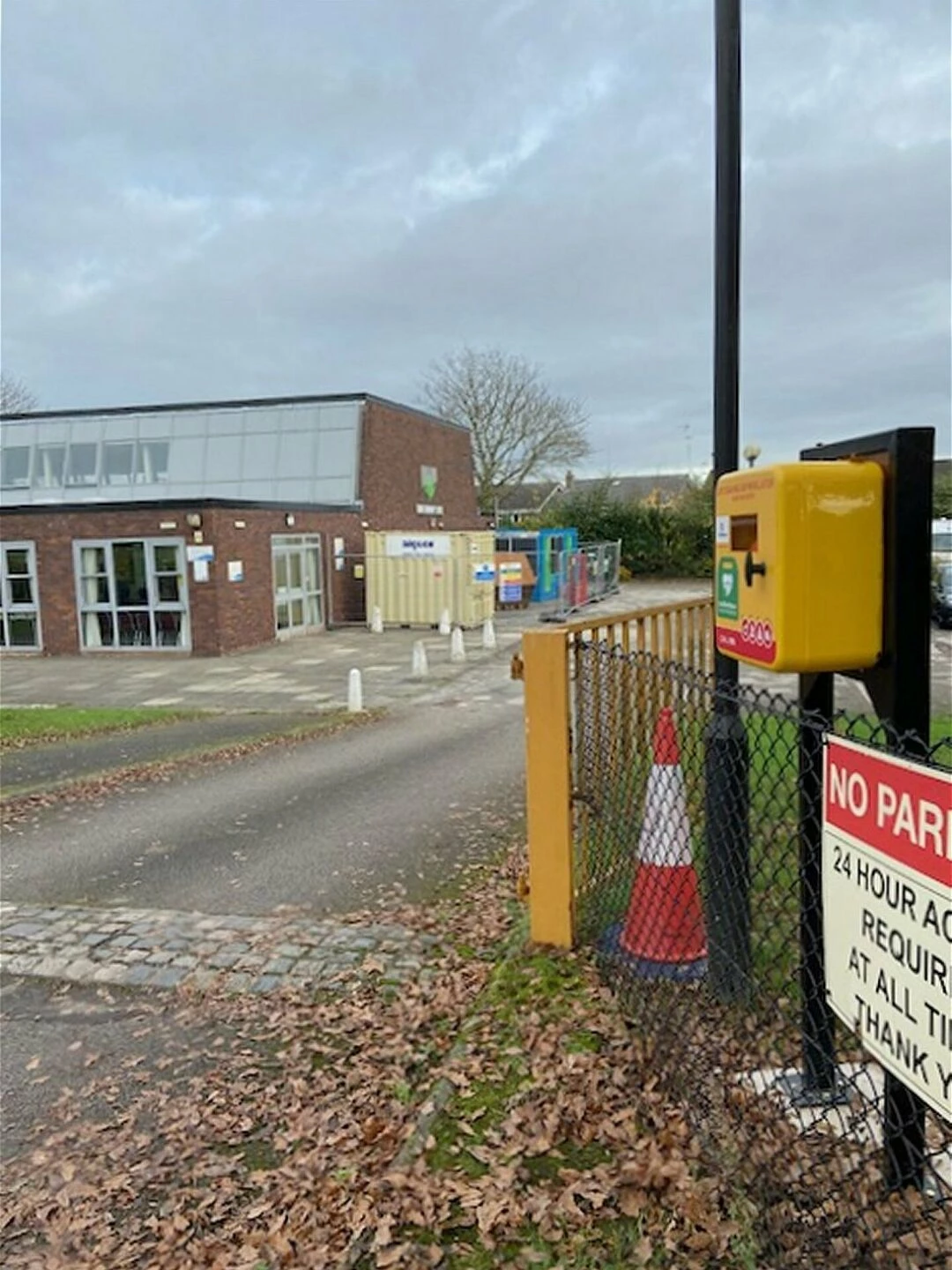 defibrillator at community centre