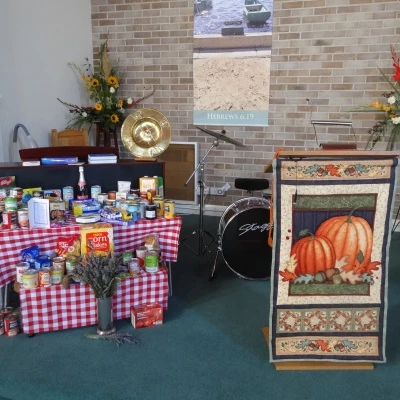 donations and lectern fall