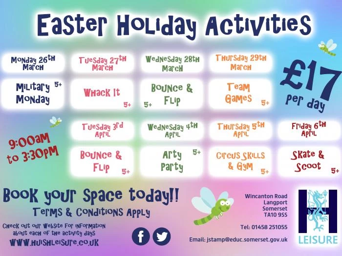 easter holiday activities 2018