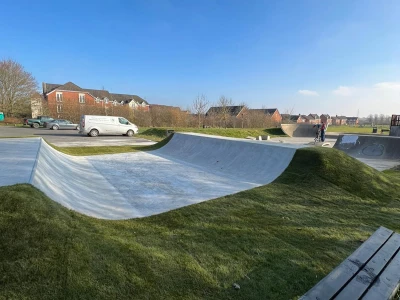 edwinstowe skatepark view of ramps