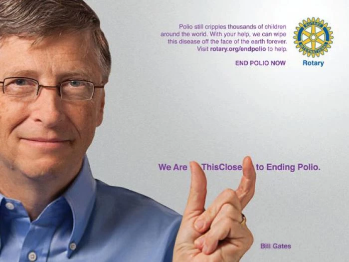 end polio nowbill gates poster