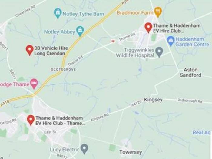 ev hire map