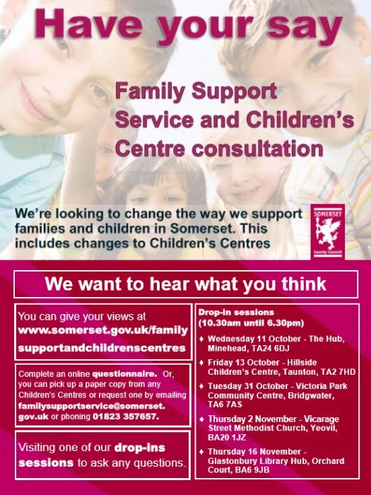 family support and children consultation poster