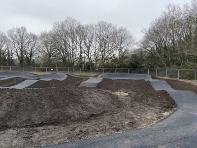 farnborough pump track trees