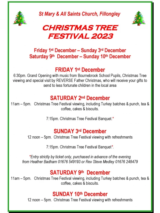fillongley christmas tree poster 2023
