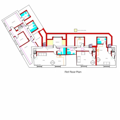 fort end plansfirstfloor