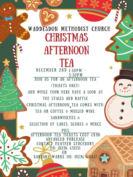 green and red illustrated christmas fair invitation