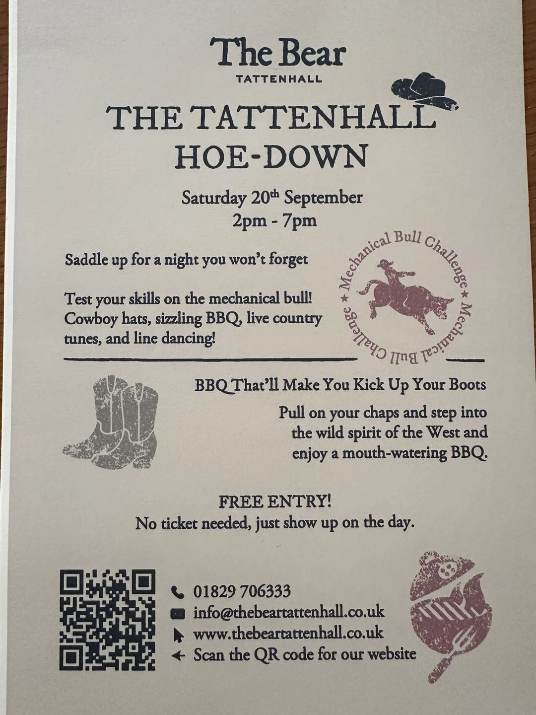 hoe down at the bear