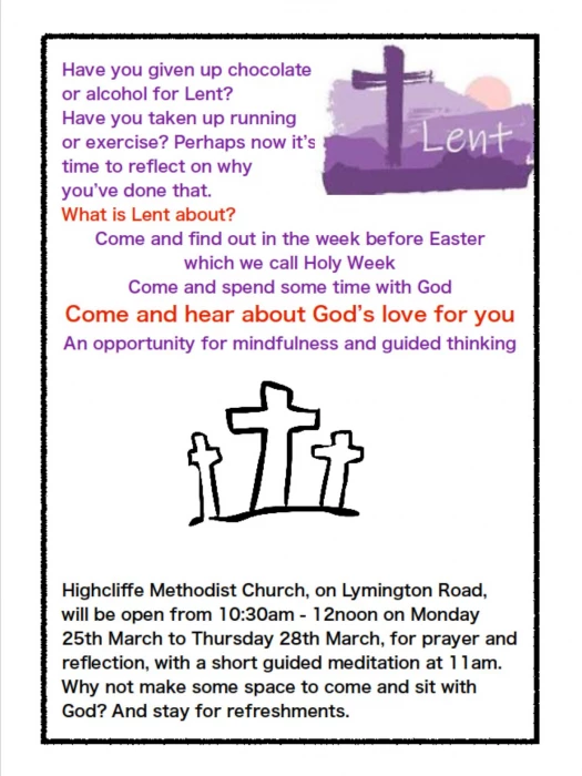 holy week highcliffe 2024