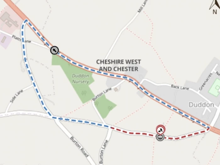 hook lane closure