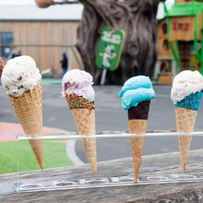ice cream farm cones