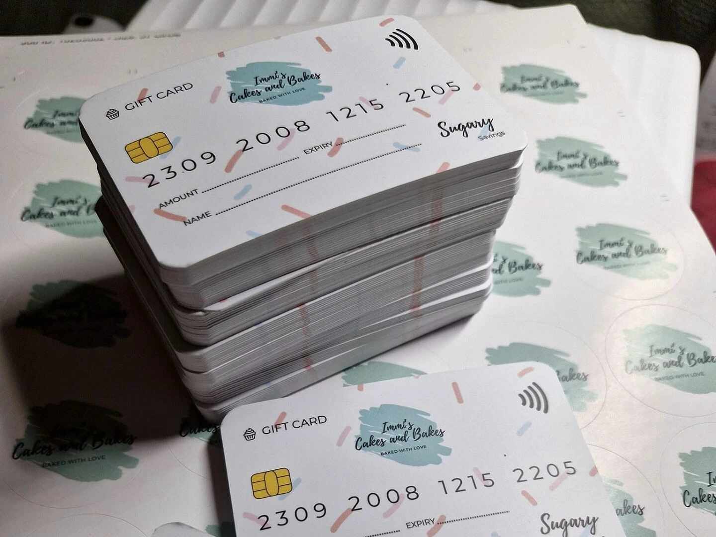 immis cakes and bakes business cards vouchers wi