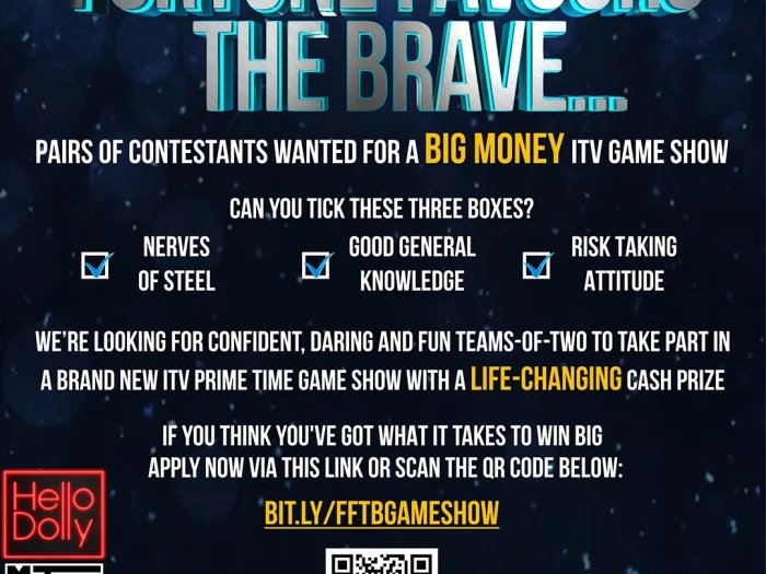 itv gameshow flyer
